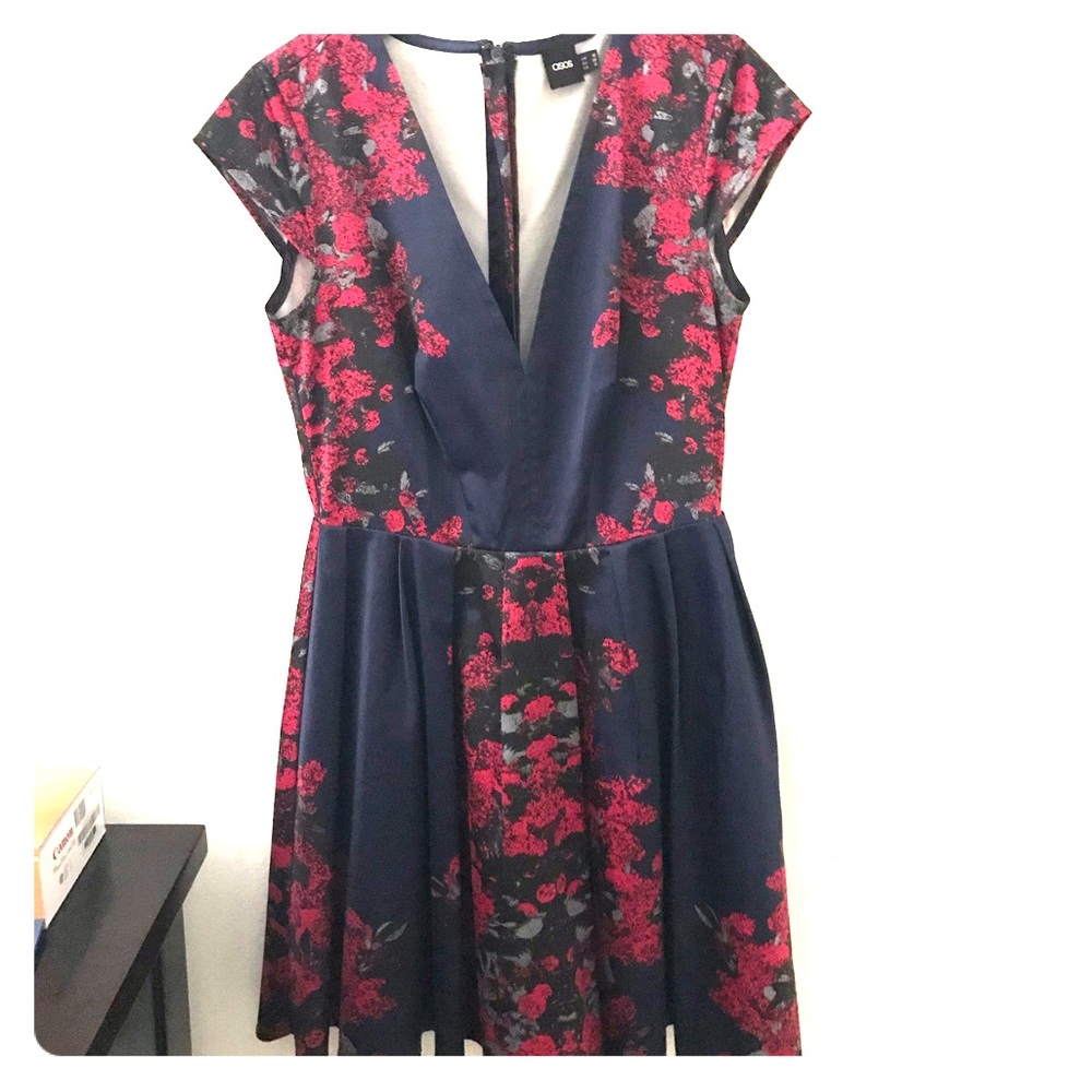 ASOS Medium Navy Cocktail Dress